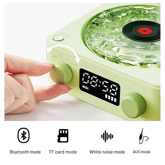 Bluetooth Speaker with Three Ambient Lights,The Waves Player with Adjustable Light and Time for Bedroom,Office,Party,360° Surround Sound